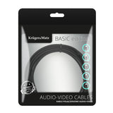 Kabel Jack 3.5mm stereo/2x Cinch 3m KRUGER & MATZ KM1216 Basic