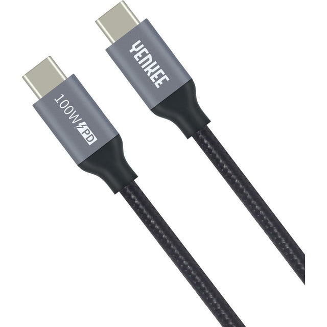 Kabel YENKEE YCU 323 BK USB-C/USB-C 3.1 1,5m Black