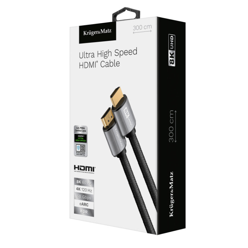 Kabel KRUGER & MATZ KM1266 HDMI 2.1 8K 3m