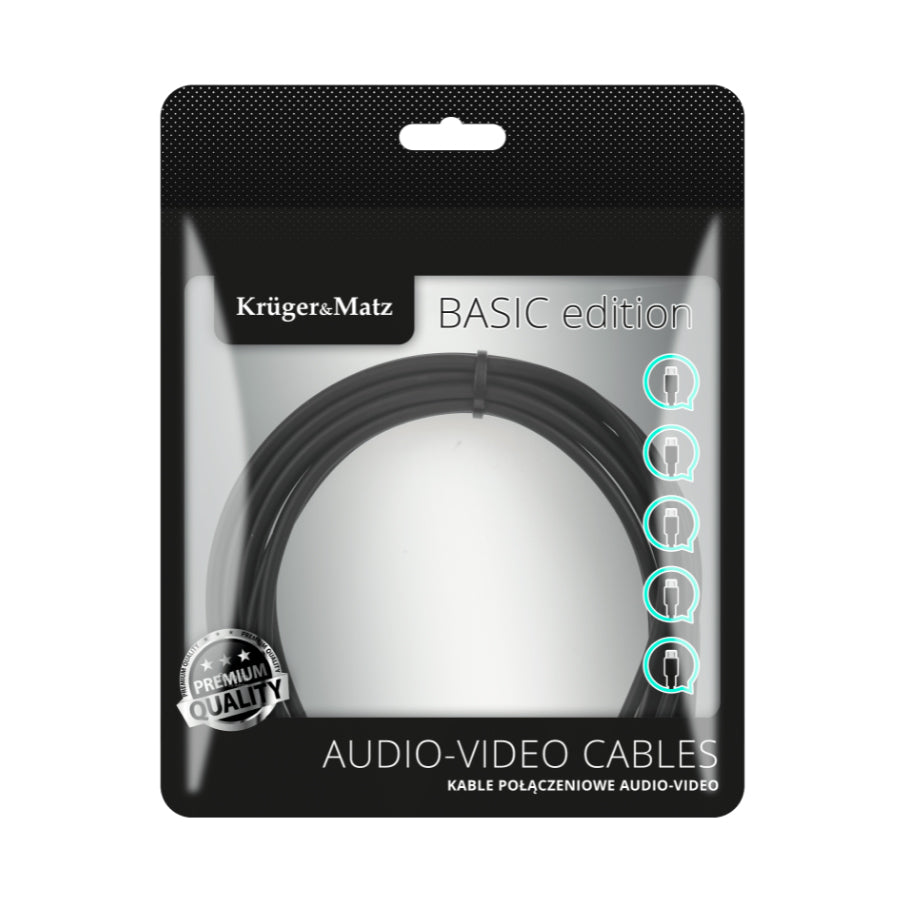 Kabel KRUGER & MATZ KM1205 Basic HDMI 4K 10m