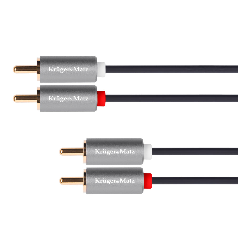 Kabel 2x Cinch konektor/2x Cinch konektor 3m KRUGER & MATZ KM1211 Basic