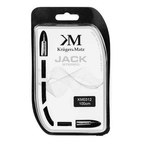 Kabel Jack 3,5mm konektor/Jack 3,5mm konektor 1m KRUGER & MATZ KM0312P