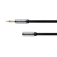 Kabel Jack 3,5mm konektor/Jack 3,5mm zdířka 1m KRUGER & MATZ KM0315