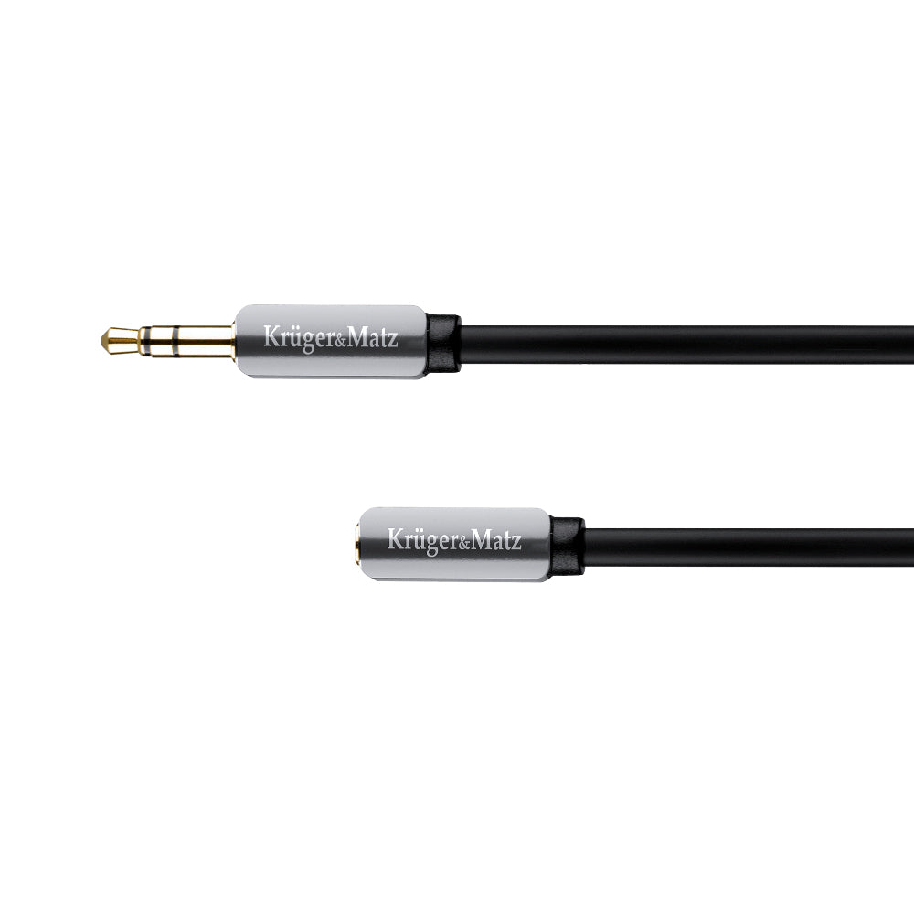Kabel Jack 3,5mm konektor/Jack 3,5mm zdířka 1m KRUGER & MATZ KM0315