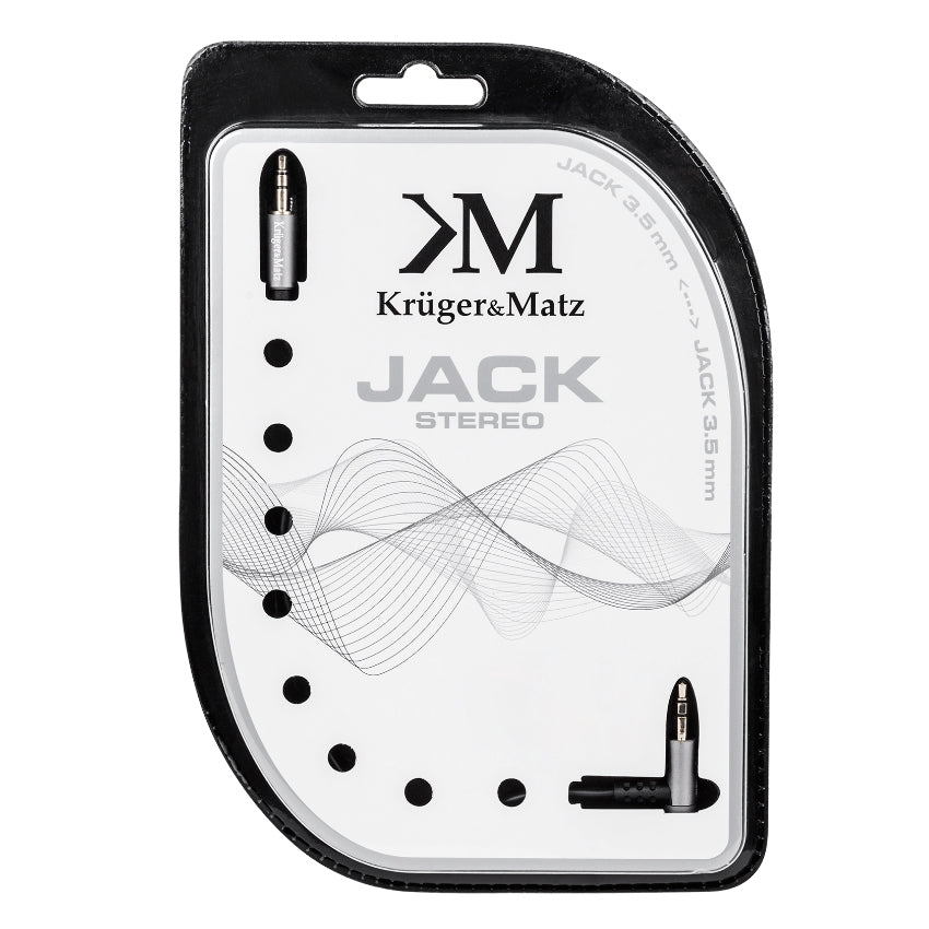 Kabel Jack 3,5mm konektor/Jack 3,5mm konektor 1m KRUGER & MATZ KM0312