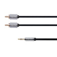 Kabel Jack 3.5mm stereo/2x Cinch 3m KRUGER & MATZ KM0311
