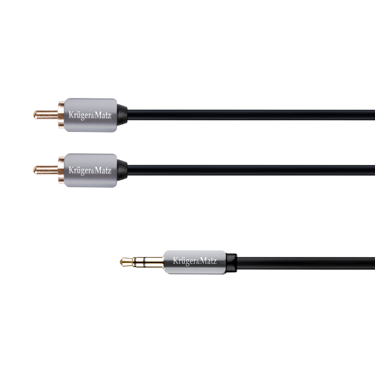 Kabel Jack 3.5mm stereo/2x Cinch 1,8m KRUGER & MATZ KM0310