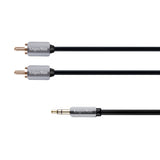 Kabel Jack 3.5mm stereo/2x Cinch 1,8m KRUGER & MATZ KM0310