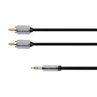 Kabel Jack 3.5mm stereo/2x Cinch 1m KRUGER & MATZ KM0309