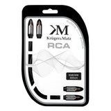 Kabel 2x Cinch konektor/2x Cinch konektor 3m KRUGER & MATZ KM0306