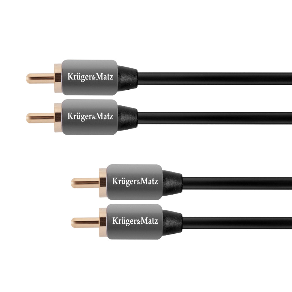Kabel 2x Cinch konektor/2x Cinch konektor 1,8m KRUGER & MATZ KM0305
