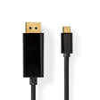Kabel USB-C - DisplayPort NEDIS CCGB64352BK20