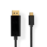 Kabel USB-C - DisplayPort NEDIS CCGB64352BK20