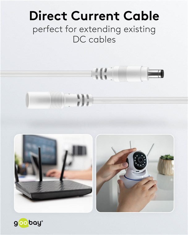Kabel prodlužovací DC GOOBAY 76679 3m