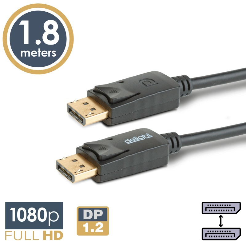 Kabel DELIGHT 20333A DisplayPort 1,8m