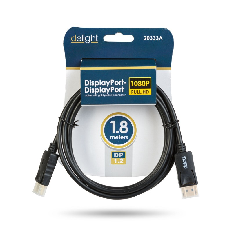 Kabel DELIGHT 20333A DisplayPort 1,8m
