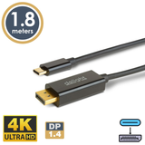 Kabel DELIGHT 20335B DisplayPort USB-C 1,8m 4K