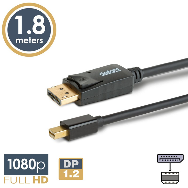 Kabel DELIGHT 20336A Mini DisplayPort 1,8m