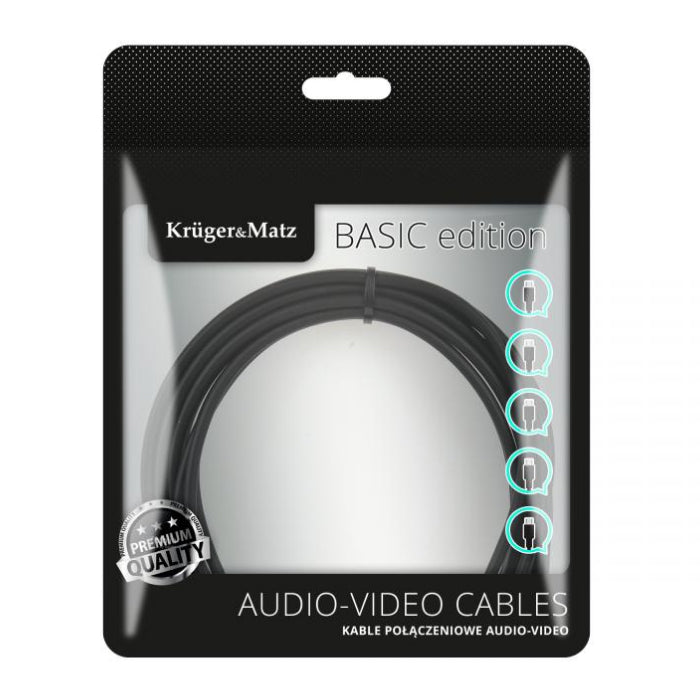 Kabel optický TOSLINK KRUGER & MATZ KM1221 Basic 1,5m