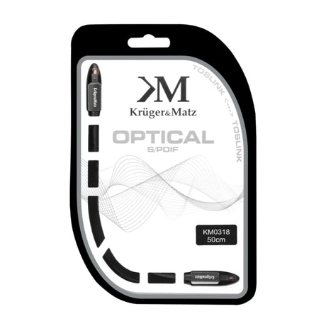Kabel optický TOSLINK KRUGER & MATZ KM0318 0,5m