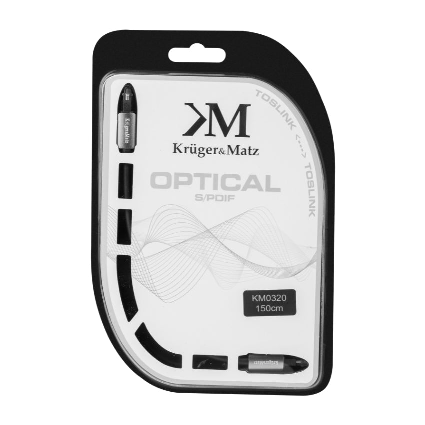 Kabel optický TOSLINK KRUGER & MATZ KM0320 1,5m