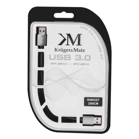 Kabel KRUGER & MATZ KM0337 1x USB 3.0 A konektor / 1x USB 3.0 A konektor 1m