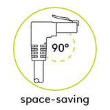 Kabel UTP RJ45/RJ45 GOOBAY 51568 10m úhlový