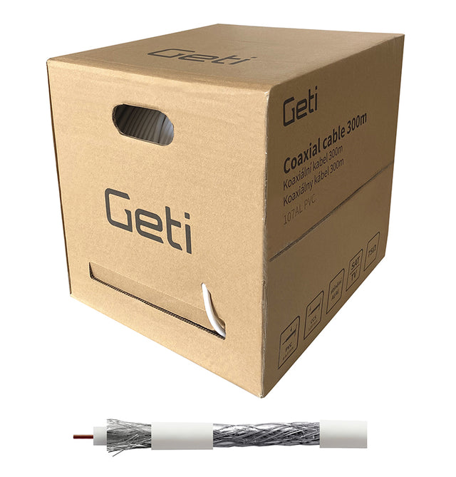 Koaxiální kabel GETI 107AL PVC (300m)