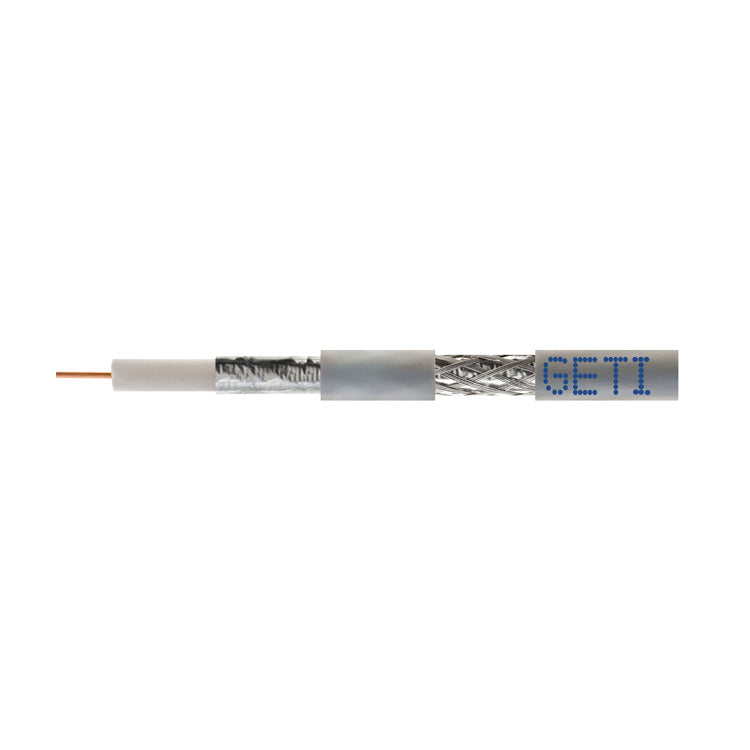 Vodič koax GETI 125AL PVC (100m cívka)
