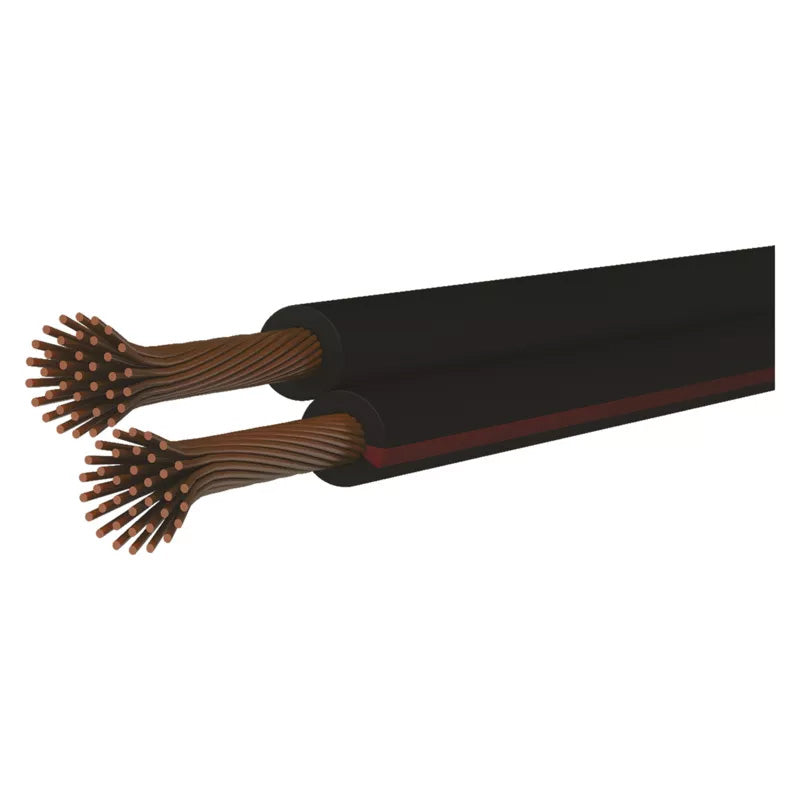 Dvojlinka nestíněná 2x1,0mm černo/rudá EMOS S8280 100m