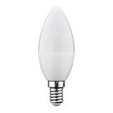 Žárovka LED E14  6W C37 bílá teplá GETI SAMSUNG čip