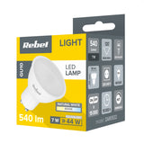 Žárovka LED GU10 7W bílá přírodní REBEL ZAR0532