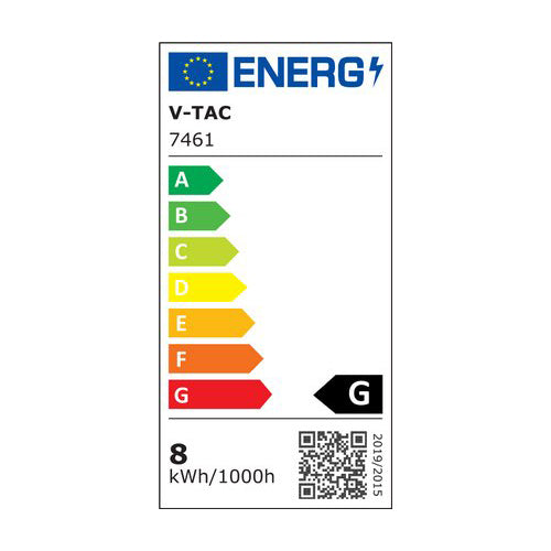 Žárovka Filament LED E27 8W A165 bílá teplá V-TAC VT-2138 Dimmable