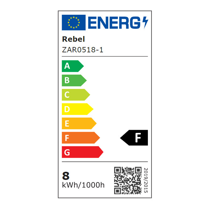 Žárovka LED E27 8W G45 bílá přírodní REBEL ZAR0518-1