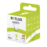 Žárovka LED GU10 9W bílá přírodní RETLUX RLL 419