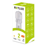 Žárovka LED G9 2W bílá teplá RETLUX RLL 461