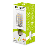 Žárovka LED E14  6W bílá teplá RETLUX RLL 459