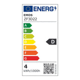 Žárovka Filament LED E14 3,4W bílá teplá EMOS ZF3D22