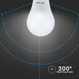 Žárovka LED E27 8,5W A60 bílá teplá V-TAC VT-2099