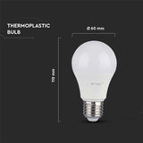 Žárovka LED E27 10,5W A60 bílá teplá V-TAC VT-2112