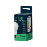 Žárovka LED E27 10,5W A60 bílá teplá V-TAC VT-2112