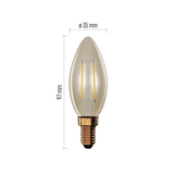 Žárovka LED E14 2,5W svíčka bílá teplá EMOS Z53012 Vintage