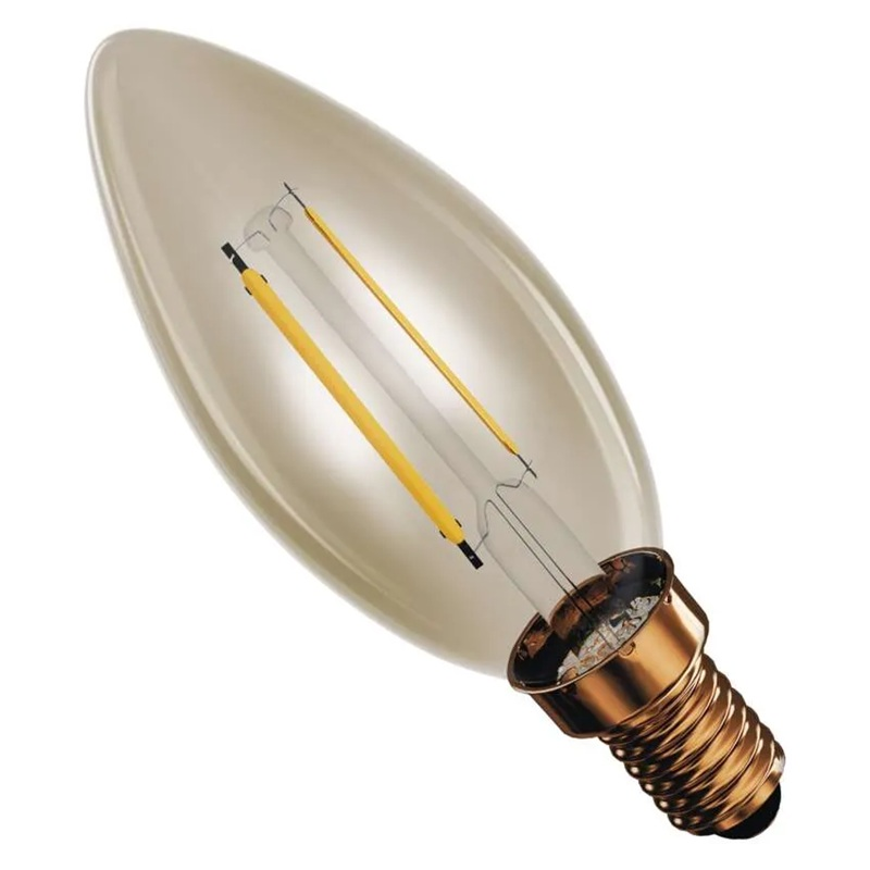 Žárovka LED E14 2,5W svíčka bílá teplá EMOS Z53012 Vintage
