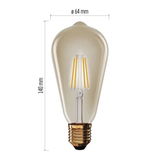 Žárovka LED E27 4,5W ST64 bílá teplá EMOS Z57032 Vintage