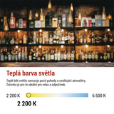 Žárovka LED E27 4,5W G95 bílá teplá EMOS Z52032 Vintage
