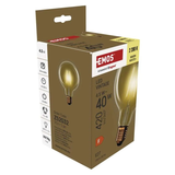 Žárovka LED E27 4,5W G95 bílá teplá EMOS Z52032 Vintage