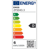 Žárovka Filament LED E27 5,9W bílá přírodní EMOS ZF5D43.3 sada 3ks