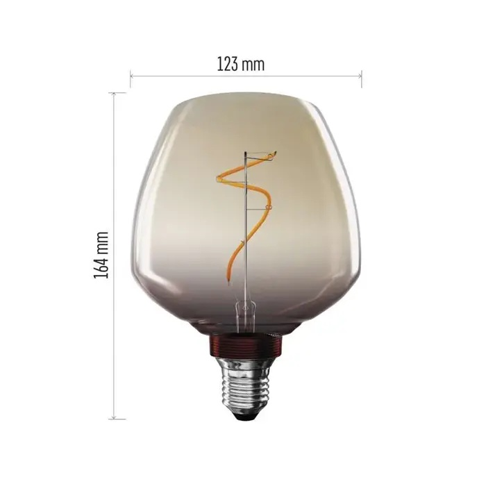 Žárovka DECO LED E27 4W flame EMOS Z59G01