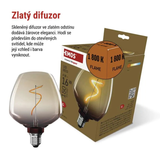 Žárovka DECO LED E27 4W flame EMOS Z59G01