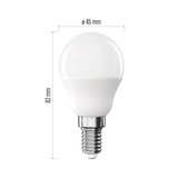 Žárovka LED E14 2,5W Classic Mini Globe bílá přírodní EMOS ZQ1D13